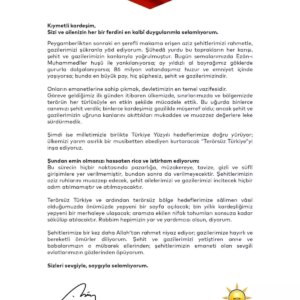 erdogandan sehit ve gazi ailelerine mektup vLxNHu4Y