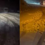 Nisan Ayında Erzurum’da Kar Yağışıyla Ulaşımda Sorunlar Yaşandı